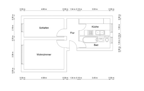 Foto - kernsanierte 2 Zimmer Wohnung in Ventschow zu vermieten