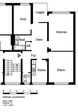 Foto - 3 Zimmer Etagenwohnung in Moers