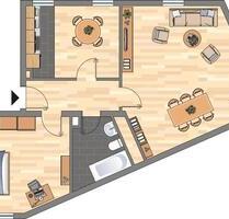 Helle 2-Zimmer-Wohnung in Duisburg Beeckerwerth