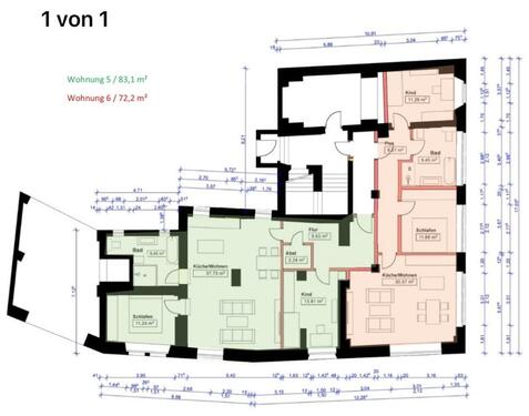 Foto - Erstbezug - Wohnung 3-Raumwohnung 3-Zimmer-Wohnung in Lößnitz