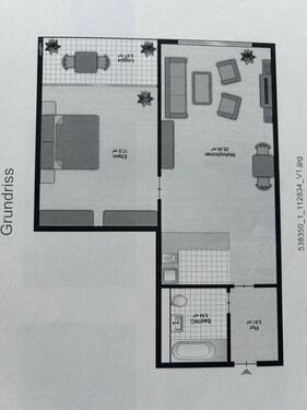 Foto - 2 Zimmer Wohnung ab 01.10. mit schönem Blick auf Taunus