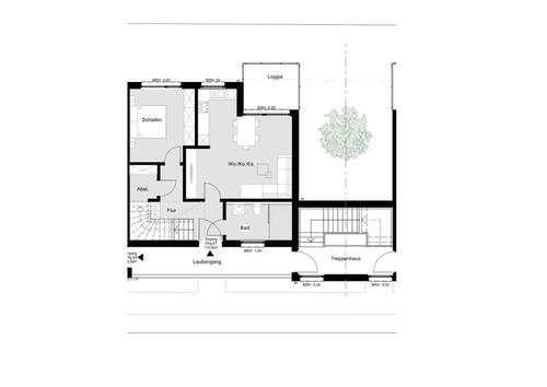 Foto - 4-Zimmer Maisonette-Wohnung m. Loggia–Erstbezug-NUR MIT WBS!