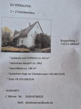 Foto - 1 oder 2 Familienhaus zu verkaufen !!!