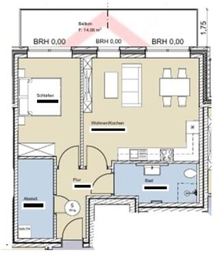 Foto - 2 Zimmer Etagenwohnung in Berge