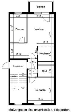 Foto - 3 Zimmer Etagenwohnung in Nordhausen
