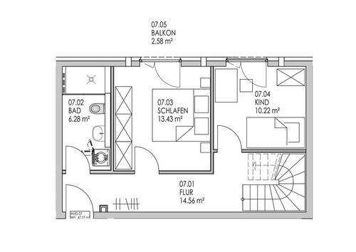 Foto - 3 Zimmer Maisonettenwohnung in Offenbach am Main