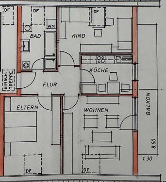 Foto - Helle 3-Zimmer-Wohnung mit Balkon im 2. OG in Münsingen