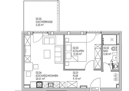 Foto - 2 Zimmer Etagenwohnung in Offenbach am Main