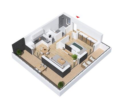 Foto - 2 Zimmer Etagenwohnung in Aiterhofen