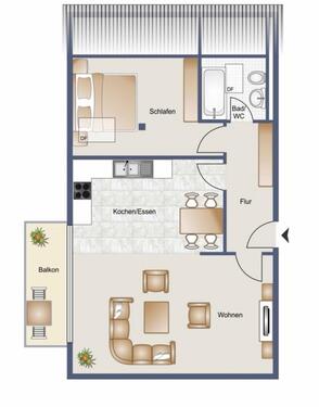 Foto - 2.5 Zimmer Dachgeschoßwohnung in Murg