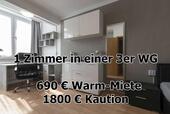 Foto - WG Zimmer in Pforzheim Zentrum in möbelierter 3er WG - 550 Meter vom HBF Pforzheim