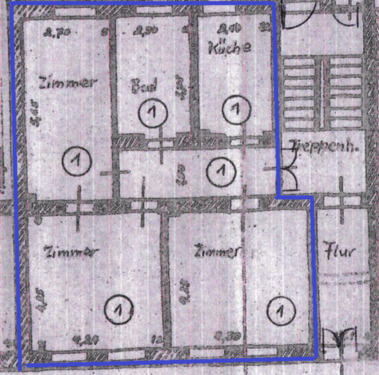 Foto - Erdgeschoßwohnung in Nordhausen zur Miete