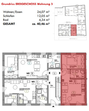 Foto - 1 Zimmer Erdgeschoßwohnung zur Miete in Wernberg-Köblitz