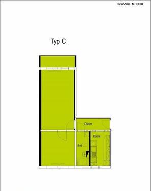 Foto - 2 Zimmer Etagenwohnung in Aschersleben