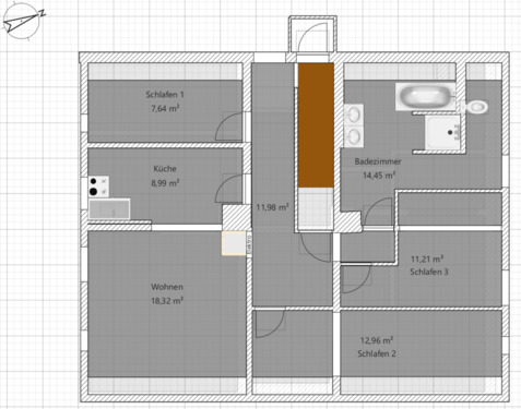 Foto - Hochwertige 4 Zimmerwohnung mit Garten in ruhiger ländlicher Lage