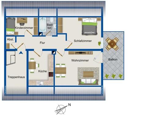 Foto - Dachgeschoßwohnung in Furth im Wald zur Miete