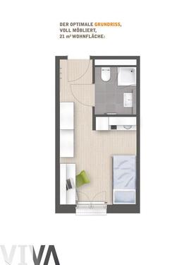 Foto - 1 Zimmer Erdgeschoßwohnung in München