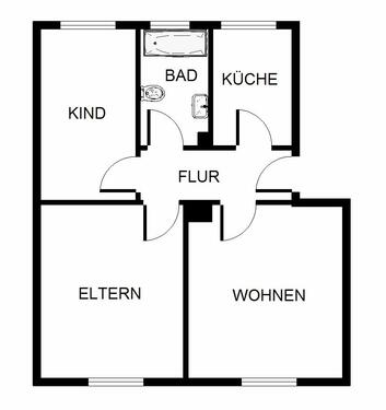 Foto - 3 Zimmer Etagenwohnung zur Miete in Gelsenkirchen