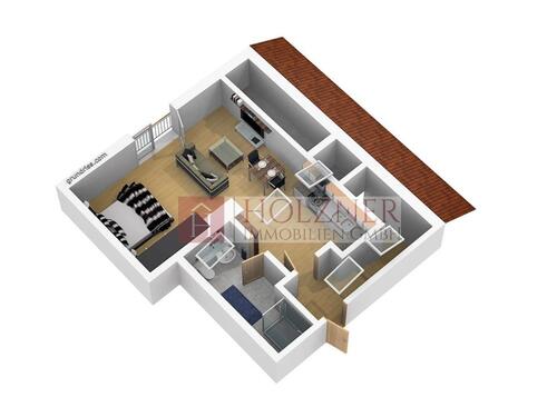 Foto - Dachgeschoßwohnung in Gerzen zur Miete