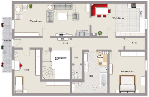 Foto - 3 Zimmer Dachgeschoßwohnung zur Miete in Dießen am Ammersee
