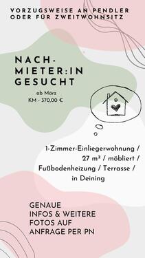 Foto - Einliegerwohnung - 370,00&nbsp;EUR Kaltmiete, ca.&nbsp; 27,00&nbsp;m&sup2;