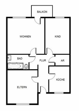 Foto - 3 Zimmer Etagenwohnung zur Miete in Köln