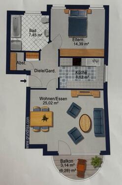 Foto - 2 Zimmer Etagenwohnung zur Miete in Marl