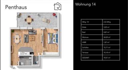 Foto - Wohnung Erstbezug Neubau in 55411 Bingen
