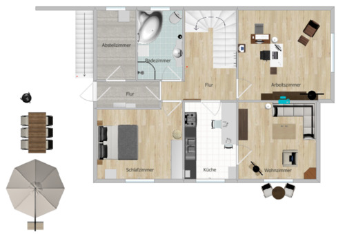 Foto - 3 ZKB an eine einzelne Person zu verbieten + Garten und Terrasse