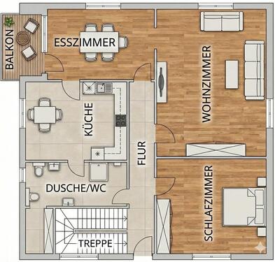 Foto - Sanierte Wohnung mit EBK, Balkon & 1 Monat kaltmietfrei - Max 2P.
