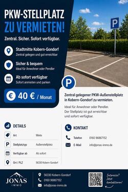 Foto - PKWStellplatz in Kobern-Gondorf zu vermieten