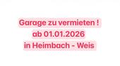 Foto - Garage in Heimbach - Weis zu vermieten Kfz Stellplatz mieten