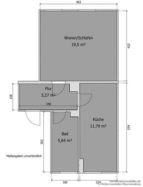 Foto - 1 Zimmer Etagenwohnung zur Miete in Freiberg