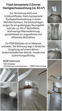 Foto - Dachgeschosswohnung zu vermieten