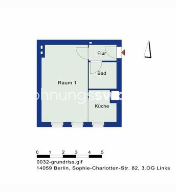 Foto - Wohnungsswap - 1 Zimmer, 32 m² - Sophie-Charlotten-Straße, Berlin