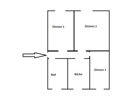 Foto - Etagenwohnung zur Miete in Bennewitz