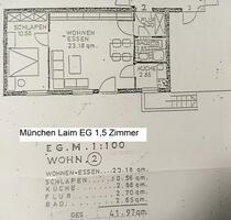 bezugsfrei! 1,5 Zi EG München Laim gut geschnitten + Einbauküche bezugsfrei! 1,5 Zi EG München Laim gut geschnitten + Einbauküche