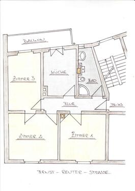 Foto - 3 Zimmerwohnung, 2.OG, Altbau, Grombühl