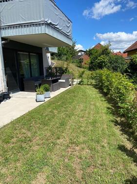 Foto - Moderne 2-Zimmer-Wohnung mit Terrasse, Einbauküche und Stellplatz