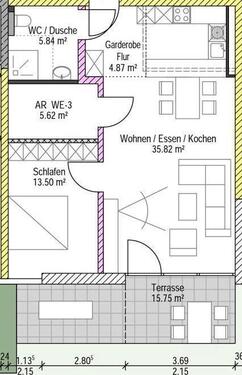 Foto - 2 Zimmer Erdgeschoßwohnung zur Miete in Niederaula