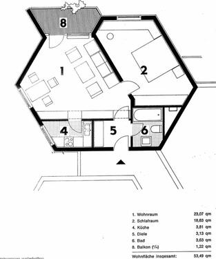 Foto - Direkt vom Eigentümer: 2-Zi-Wohnung mit Balkon + Teichblick