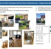 3-WG in Zuffenhausen: 1xZimmer frei - Nahe S-BahnPorscheBosch.. - Stuttgart Neuwirtshaus