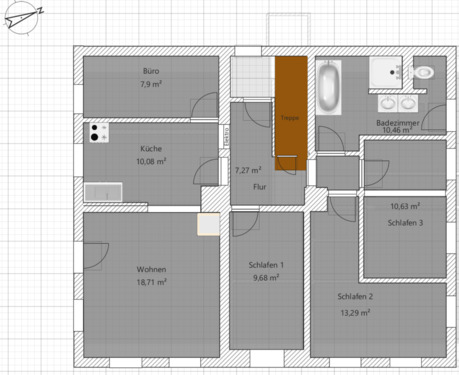 Foto - Hochwertige 5 Zimmerwohnung mit Garten in ruhiger ländlicher Lage