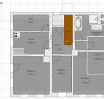 Hochwertige 5 Zimmerwohnung mit Garten in ruhiger ländlicher Lage - Eibenstock
