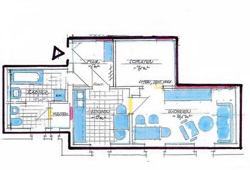 Foto - Erdgeschoßwohnung in Waldenburg zur Miete