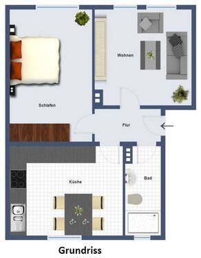 Foto - 2-Zimmer Eigentumswohnung Osnabrück – vermietet, zentrale Lage