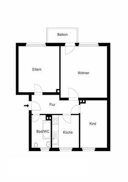 Foto - Etagenwohnung in Bad Wildungen zur Miete