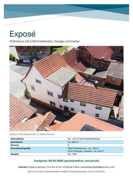 Foto - Wohnhaus mit 2 Wohneinheiten in Themar