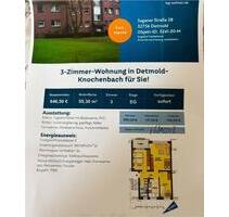3 Zimmer Wohnung - 654,00&nbsp;EUR Kaltmiete, ca.&nbsp; 55,00&nbsp;m&sup2; in Detmold (PLZ: 32756)