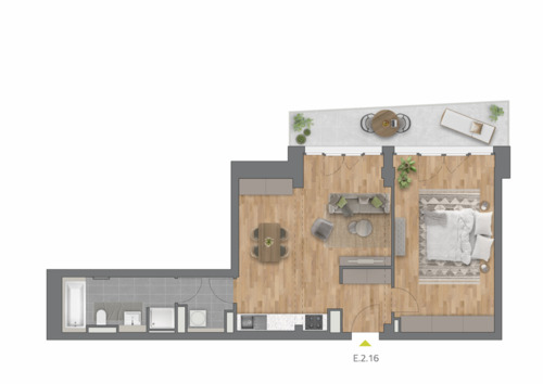 Foto - 2 Zimmer Etagenwohnung in Mainz